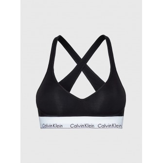 Calvin Klein γυναικείο μπουστάκι ενισχυμένο μαύρο με λάστιχο QF1654E-001