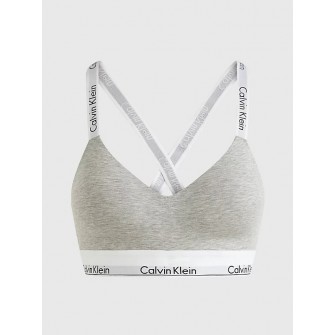 Calvin Klein γυναικείο μπουστάκι ενισχυμένο γκρι με λάστιχο QF7059E-P7A