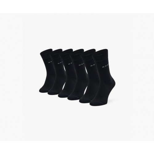 DKNY ανδρική κάλτσα bamboo σε μαύρο χρώμα με γράμματα S5_6200_DKY-BLACK