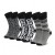 DKNY ανδρική κάλτσα 3pack σε μαύρο, άσπρο και γκρι χρώμα με γράμματα S5_6332T_DKY-BLACK-WHITE-GREY