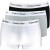 Calvin Klein ανδρικά βαμβακερά boxer 3pack (λευκό-γκρι-μαύρο),κανονική γραμμή,95%cotton 5%elastane U2664G-998