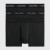 Calvin Klein ανδρικά βαμβακερά boxer 3pack σε μαύρο χρώμα με μαύρο λάστιχο και διαφορετικό χρώμα στα γράμματα U2664G-H55