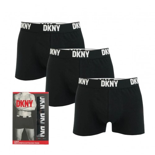 DKNY ανδρικά βαμβακερά μποξεράκια μαύρα U5_61797_DKY