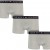Tommy Hilfiger ανδρικά βαμβακερά boxers 3pack  σε γκρι χρώμα με μαύρο λάστιχο, άνετη γραμμή 95%cotton 5%elastane UM0UM03400-0R4