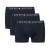 Tommy Hilfiger ανδρικά βαμβακερά boxers 3pack σε σκ.μπλε χρώμα, άνετη γραμμή 95%cotton 5%elastane UM0UM03900-0XR