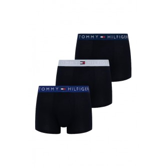 Tommy Hilfiger ανδρικά βαμβακερά boxers 3pack σε μπλε χρώμα με διαφορετικό χρώμα στο λάστιχο άνετη γραμμή,95%cotton 5%elastane UM0UM03908-0WV