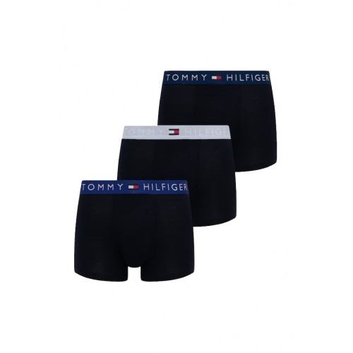 Tommy Hilfiger ανδρικά βαμβακερά boxers 3pack σε μπλε χρώμα με διαφορετικό χρώμα στο λάστιχο άνετη γραμμή,95%cotton 5%elastane UM0UM03908-0WV Tommy Hilfiger ανδρικά βαμβακερά boxers 3pack σε μπλε χρώμα με διαφορετικό χρώμα στο λάστιχο άνετη γραμμή,95%cotton 5%elastane UM0UM03908-0WV