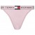Tommy Hilfiger γυναικείο κυλοτάκι thong σε ροζ χρώμα με ροζ λάστιχο και το λογότυπο της εταιρείας UW0UW06095-T07