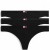 Tommy Hilfiger γυναiκείο 3pack thong βαμβακερά σε μαύρο χρώμα με μαύρο λάστιχο,άνετη γραμμή 95%cotton 5%elastane UW0UW06139-0XK