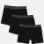 Wooster ανδρικά βαμβακερά boxer 3pack σε μαύρο χρώμα, κανονική γραμμή 95%cotton 5%elastane  W-630