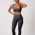 Wooster γυναικείο κολαν ψηλόμεσο με σούρα push up, seamless, σε γκρι σκούρο χρωμα WS-11950-FUME