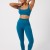 Wooster γυναικείο κολαν ψηλόμεσο με σούρα push up, seamless, σε πετρόλ χρωμα WS-11950-PETROL