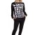 DKNY γυναικεία φλις πυτζάμα (homewear) σε μαύρο χρώμα με λευκά γράμματα, άνετη γραμμή,95%polyester, 5%elastane YI90063-056